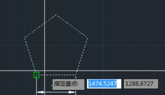 CAD如何按照比例縮放五邊形？